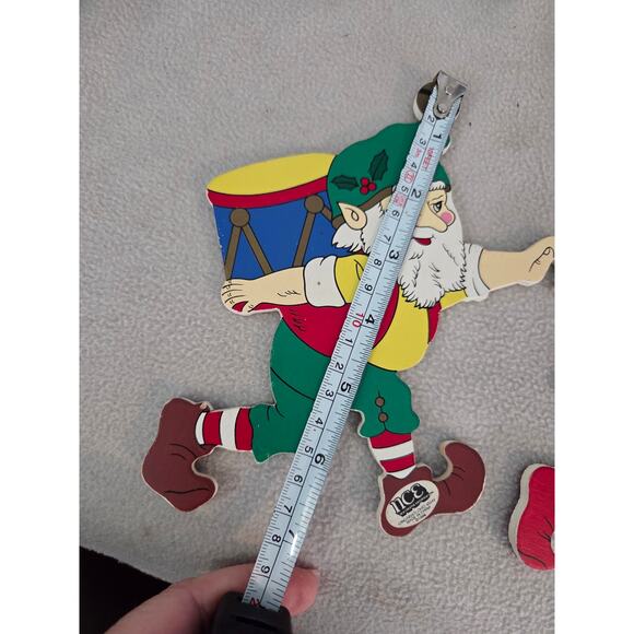 Vintage Lot 4 Wood Elves Santa Christmas Ladder Climber NCE 90s Replacement - Picture 8 of 9